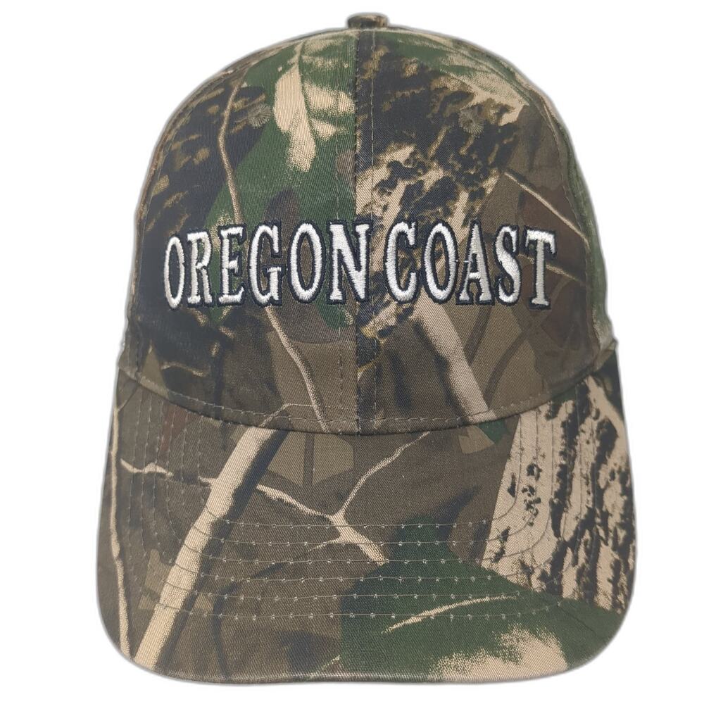 Triangle Sport Oregon Coast Camo Hat Snapback Green Brown Cotton